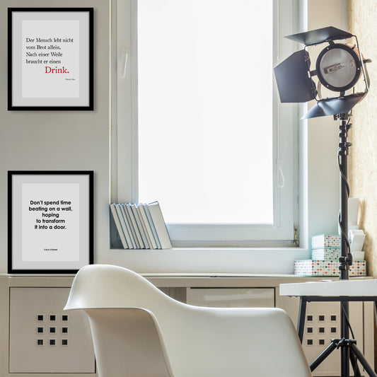 Rahmenbild - Dont spend Time beating Wohnbeispiel