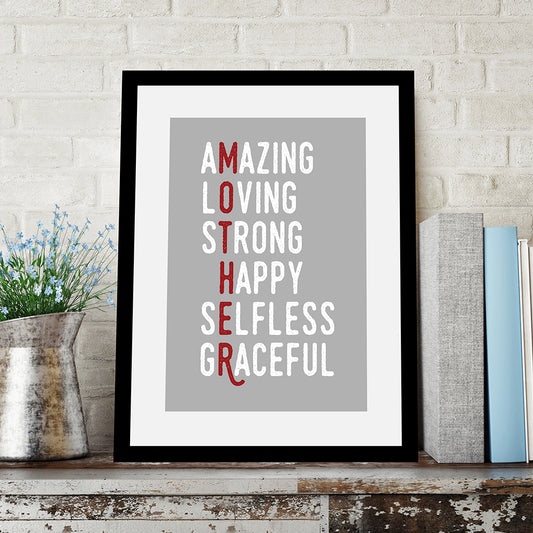 Rahmenbild - Amazing Loving Strong Wohnbeispiel