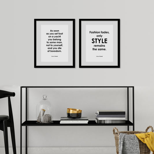 Rahmenbild - As soon as you set foot Wohnbeispiel