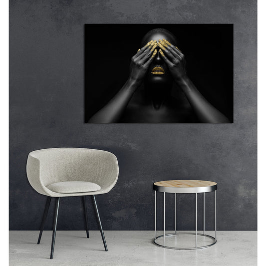 Blattgold Bild - Janne Wohnbeispiel