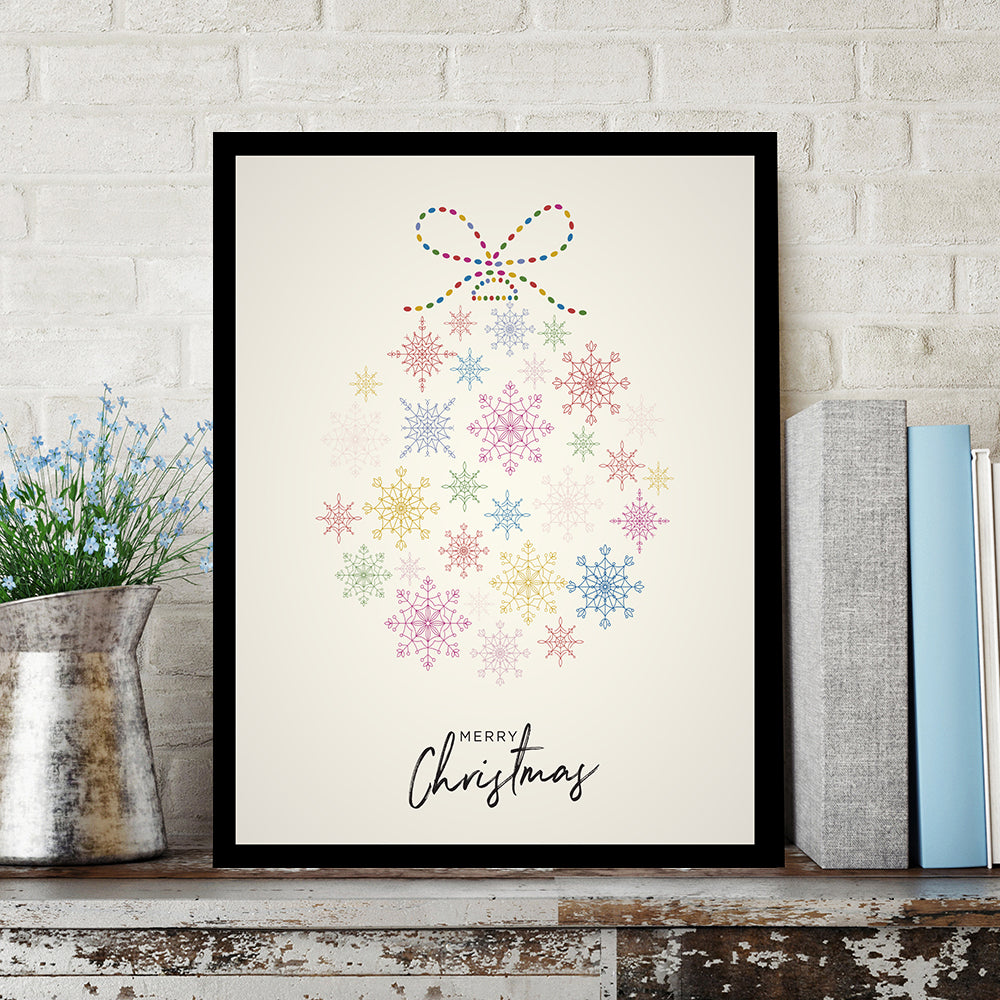 Rahmenbild - Merry Christmas Wohnbeispiel