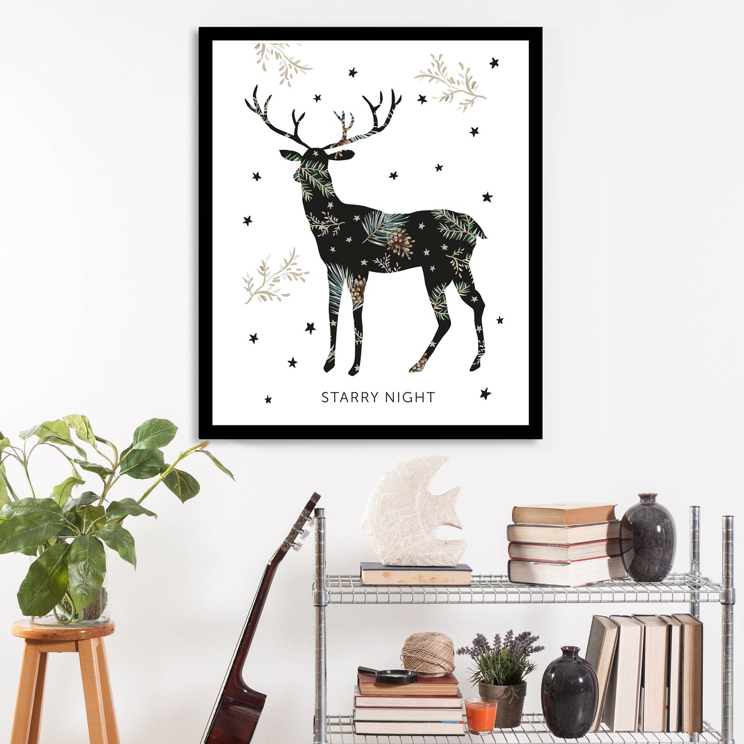 Rahmenbild - Starry Night Wohnbeispiel