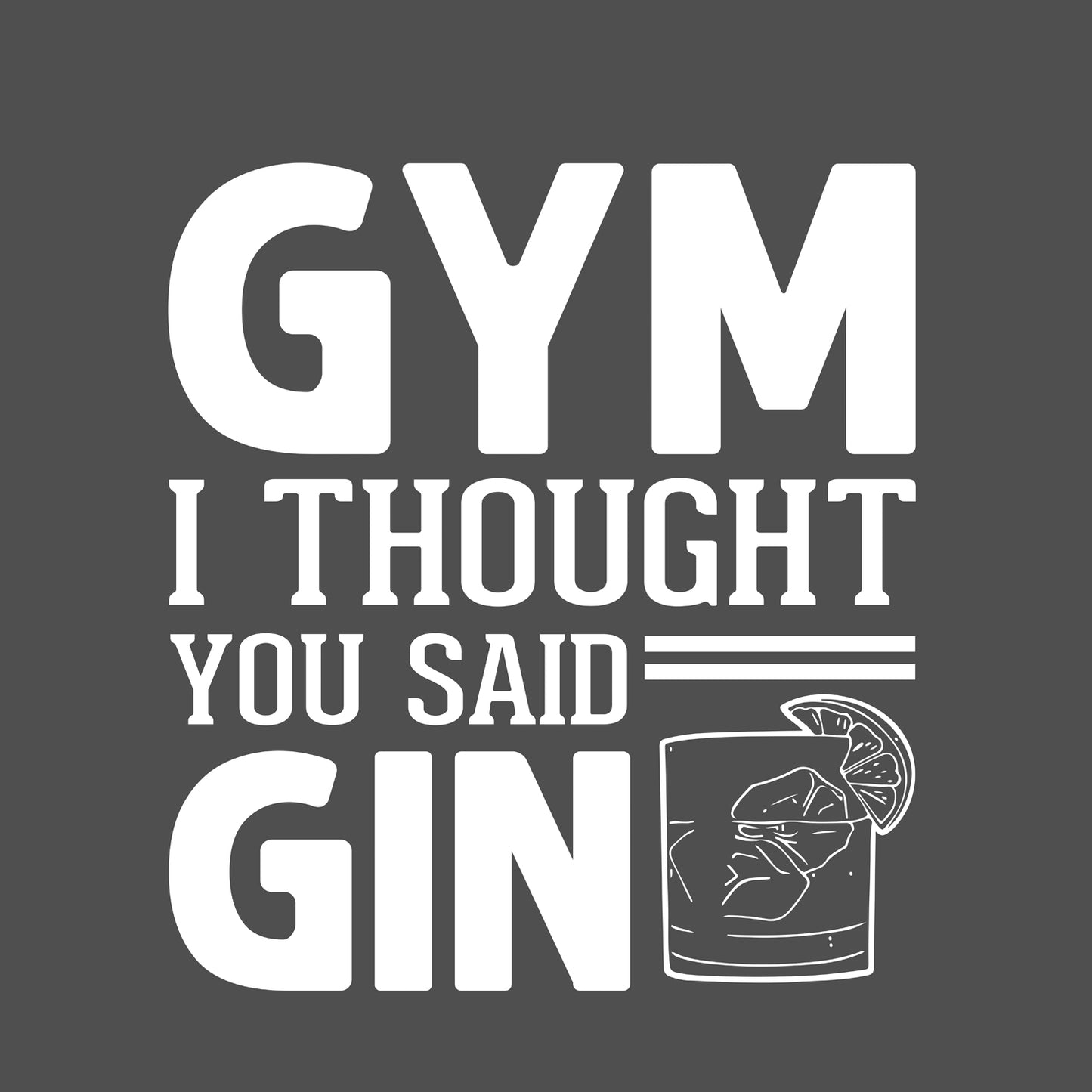 Kissenbezug - Gym I Thought You Said Gin Detail