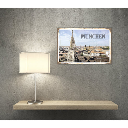 Blechschild - München Wohnbeispiel