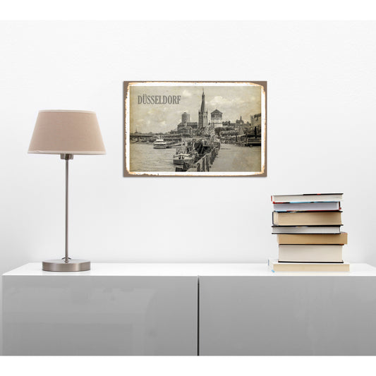 Blechschild - Düsseldorf Wohnbeispiel