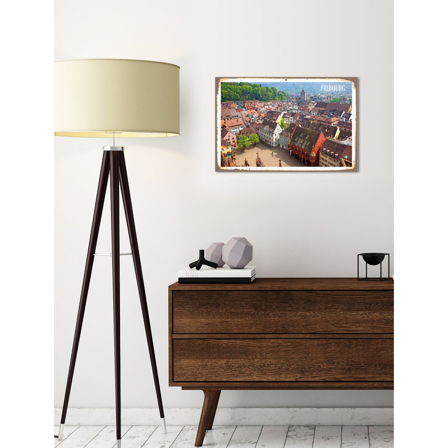 Blechschild - Fribourg Wohnbeispiel