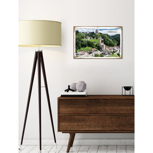 Blechschild - Fribourg Wohnbeispiel