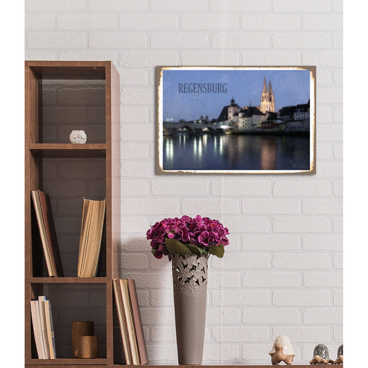 Blechschild - Regensburg Wohnbeispiel