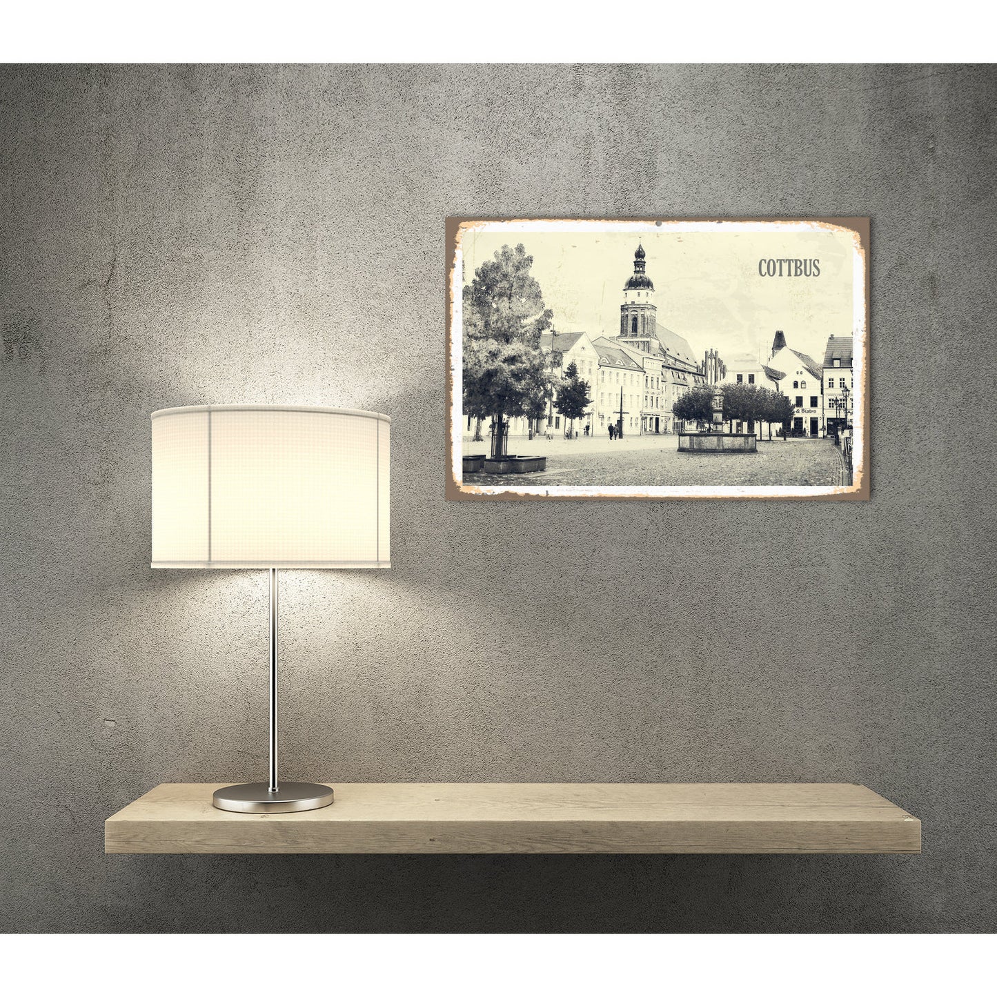 Blechschild - Cottbus Wohnbeispiel