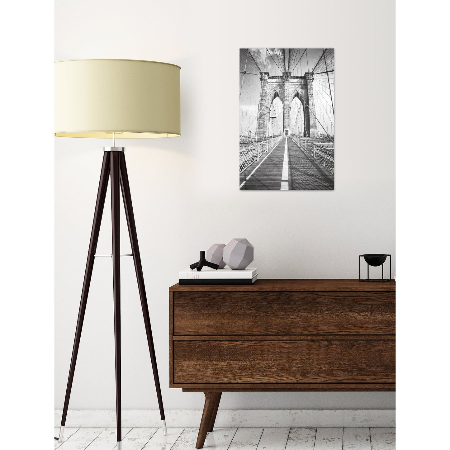 Blechschild - Brooklyn Bridge Wohnbeispiel