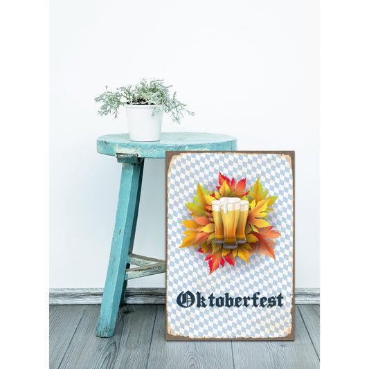 Blechschild - Oktoberfest Wohnbeispiel