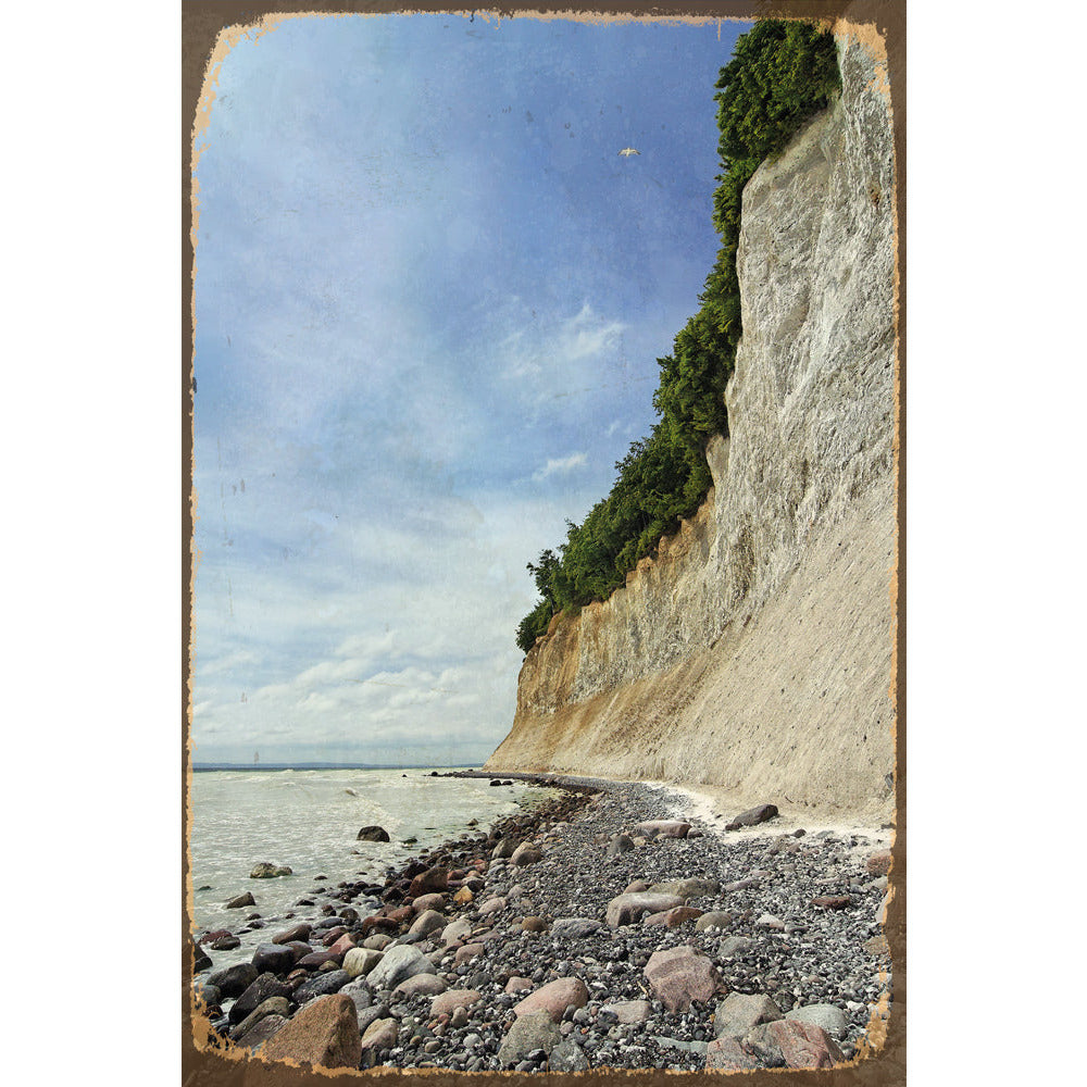 Blechschild - White Cliffs