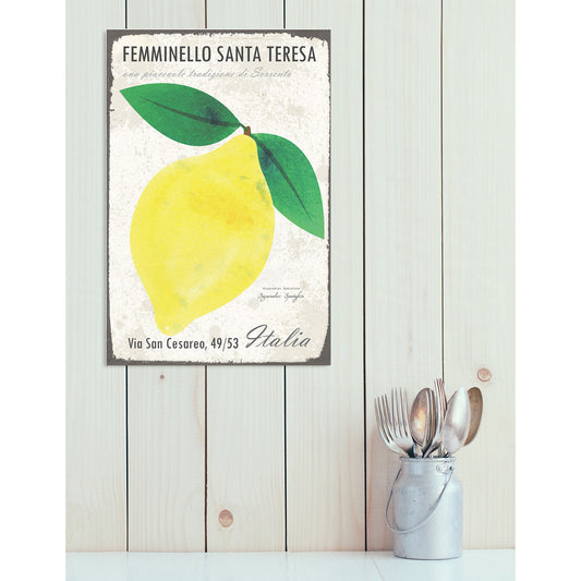 Blechschild - Zitrus Wohnbeispiel