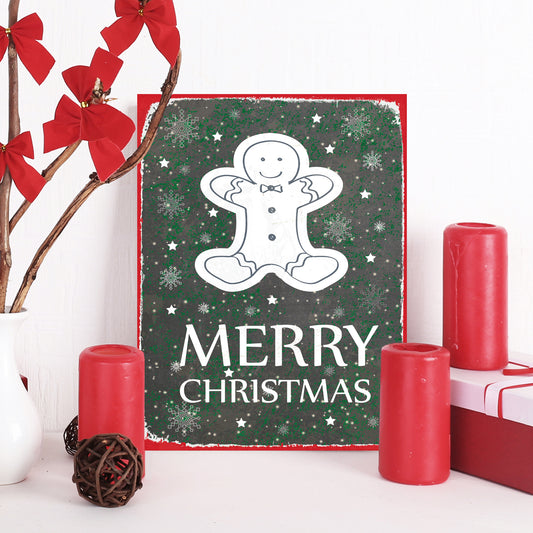 Blechschild - Merry Christmas Wohnbeispiel