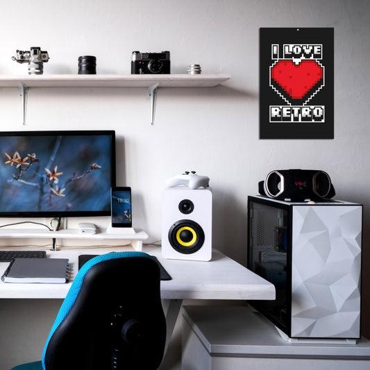 Blechschild - I Love Retro Wohnbeispiel