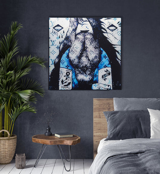 Acrylglasbild - HOLD DOWN LV Wohnbeispiel