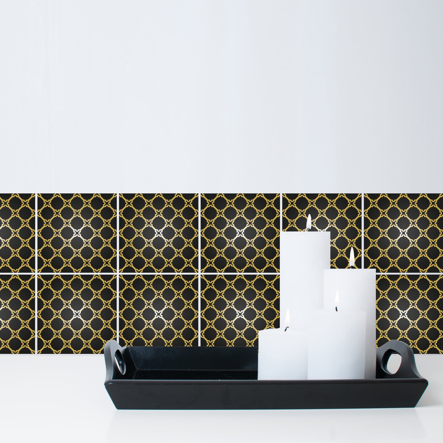 Stickerfliesen - Merle 12er-Set Wohnbeispiel