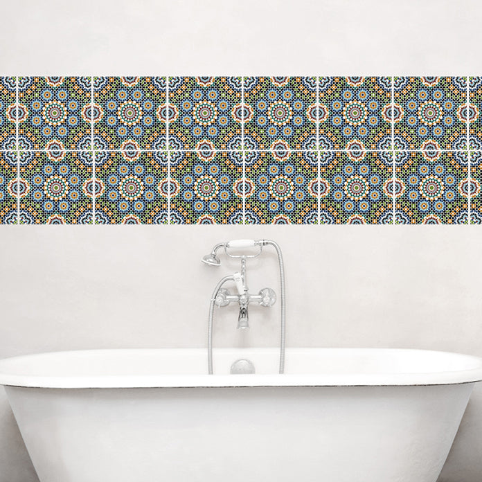 Stickerfliesen - Leeq 12er-Set Wohnbeispiel