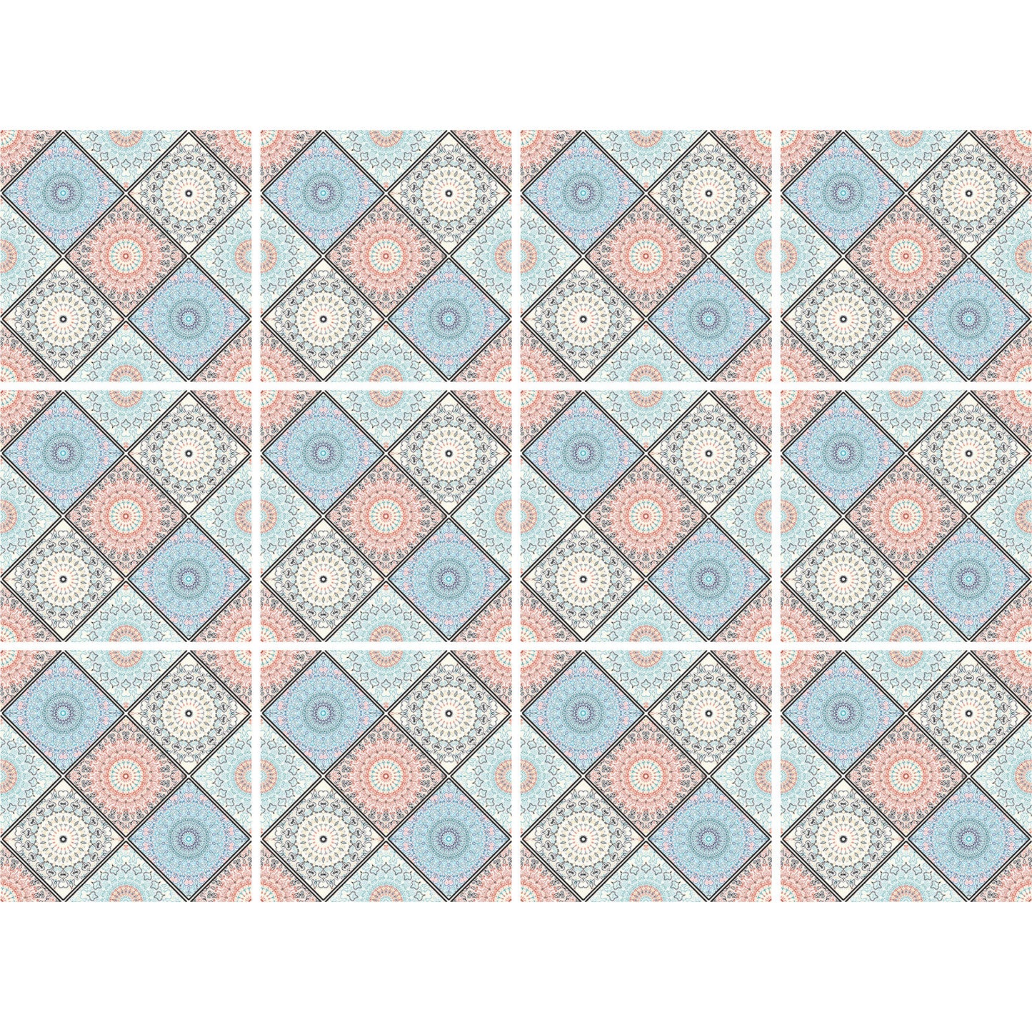 Stickerfliesen - Bianca 12er-Set