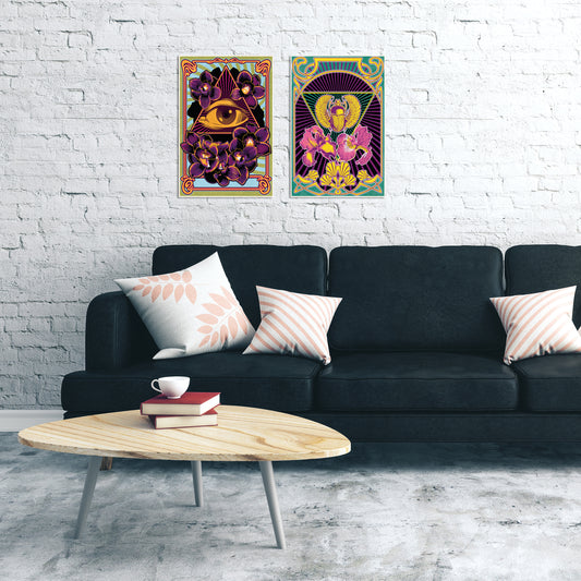 Blechschild All-Seeing-Eye Wohnbeispiel