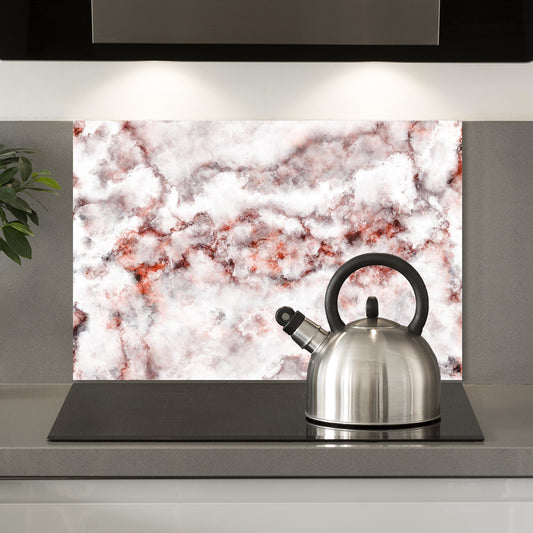 Spritzschutz - Rose Marmor Wohnbeispiel