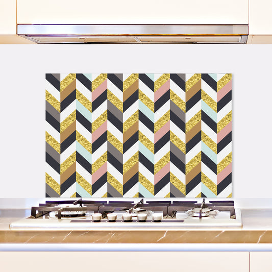 Spritzschutz - Zig Zag Wohnbeispiel