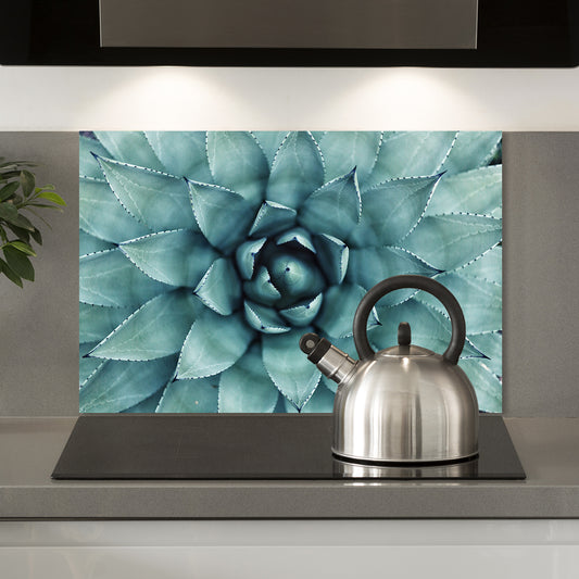 Spritzschutz - Blue Blossom Wohnbeispiel