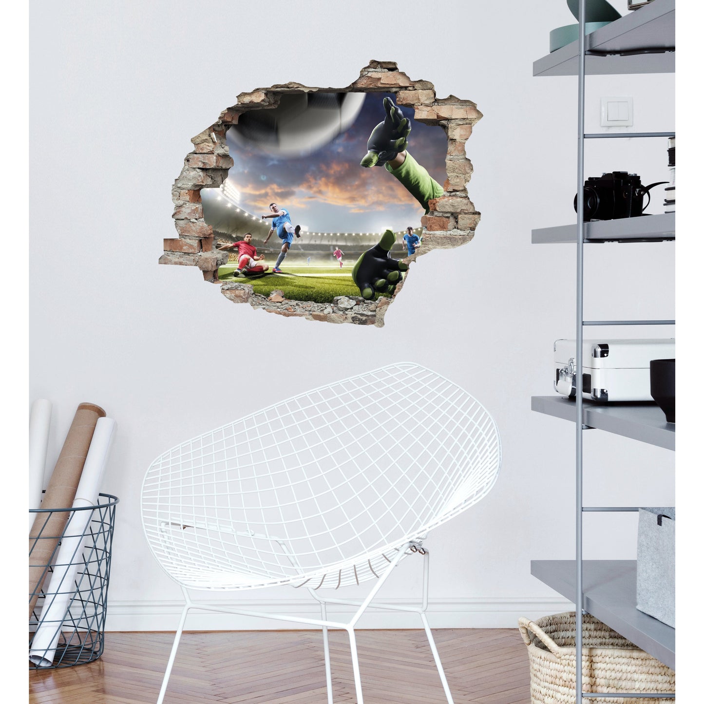 3D-Effekt - Torschuss Wohnbeispiel