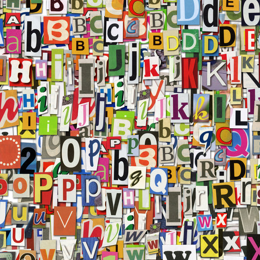 Akustikbild - Buchstaben