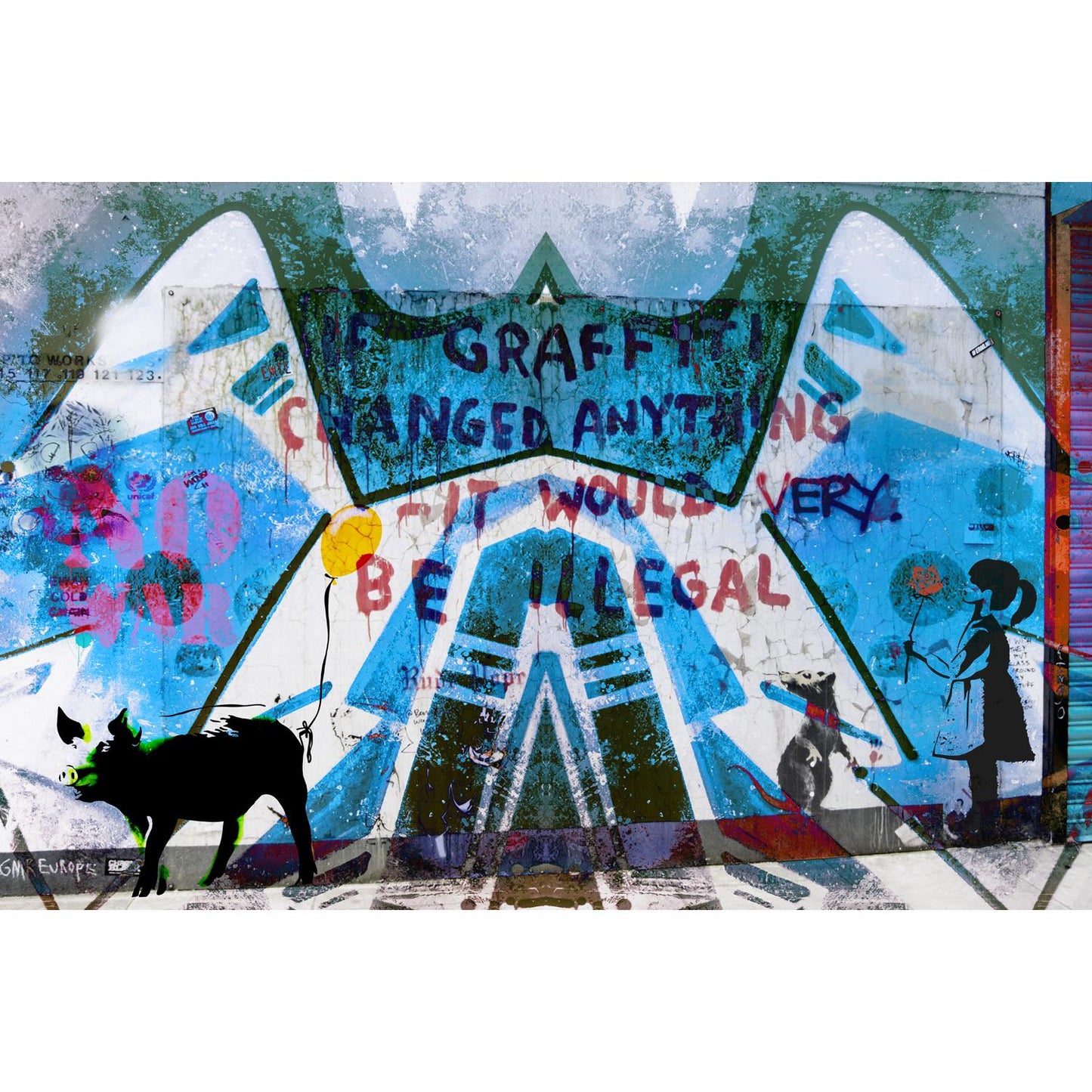 Acrylglasbild - Colorful Graffiti III