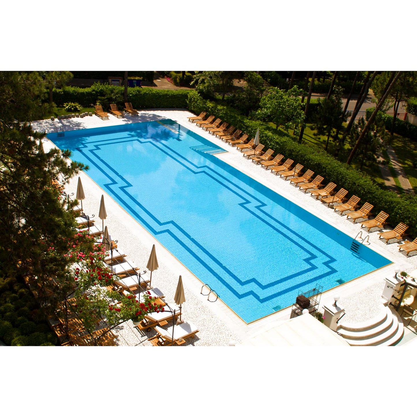 Acrylglasbild - Summertime Pool