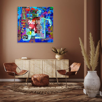 Acrylglasbild - Creative Grafitti Wohnbeispiel