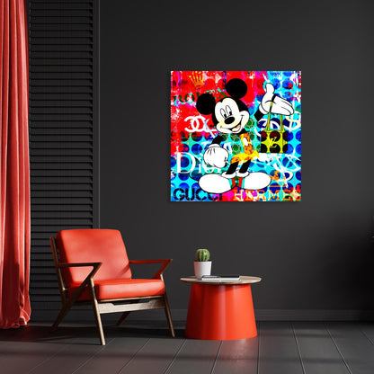 Acrylglasbild - Rich Mickey II Wohnbeispiel