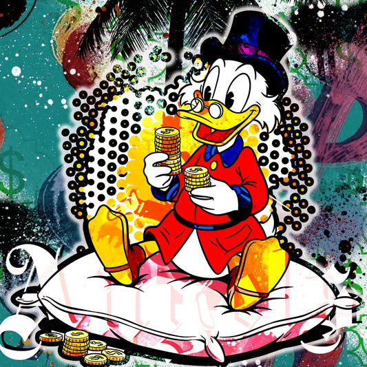 Acrylglasbild - Graffiti Donald