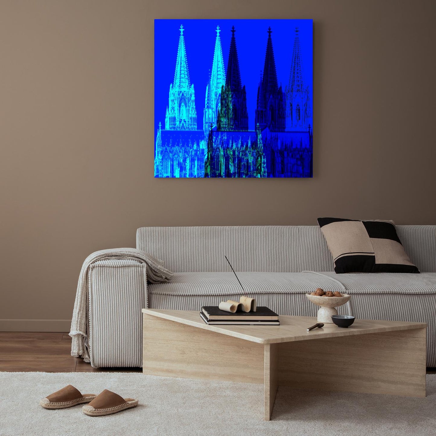 Acrylglasbild - Köln Dom Blau
