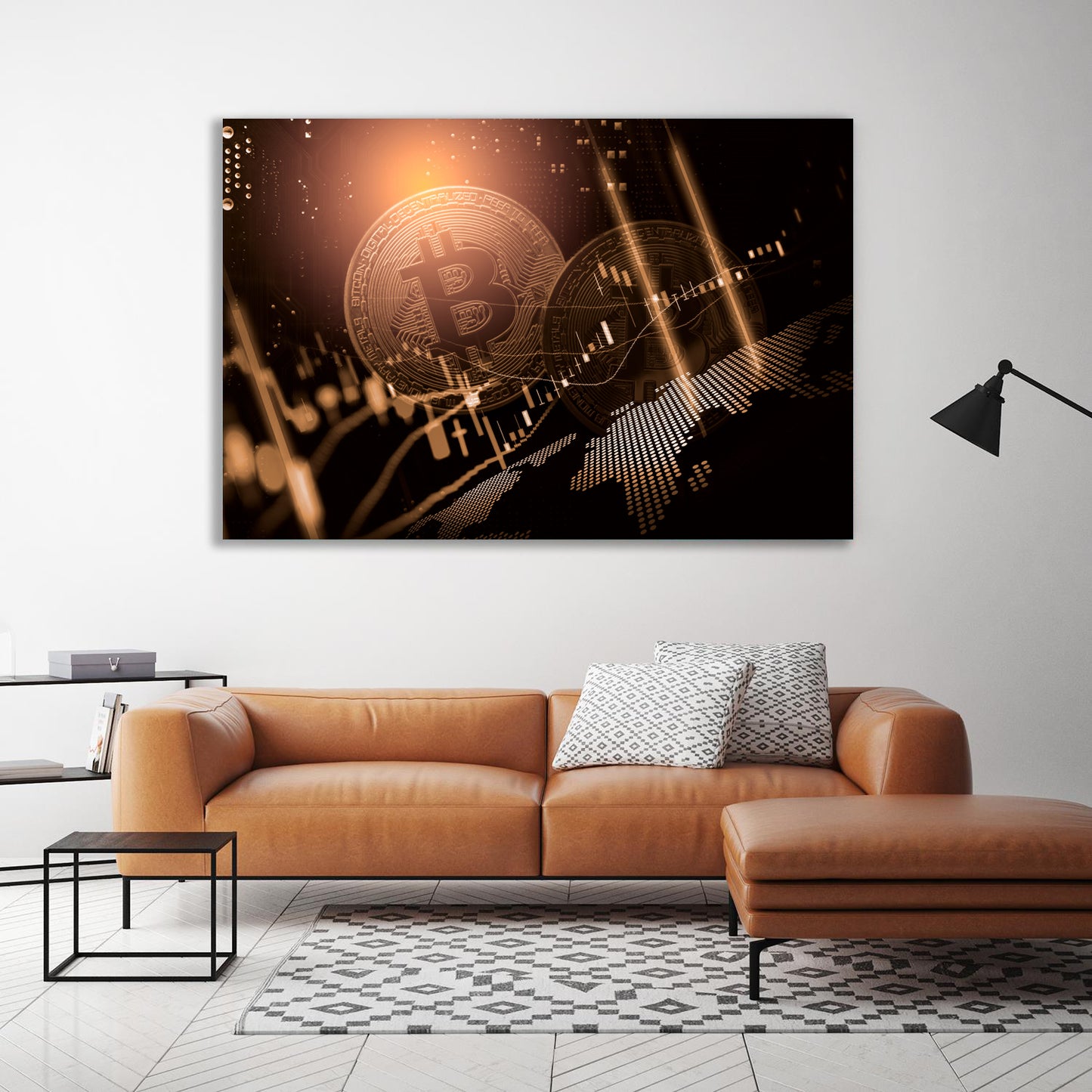 Acrylglasbild - Bitcoin