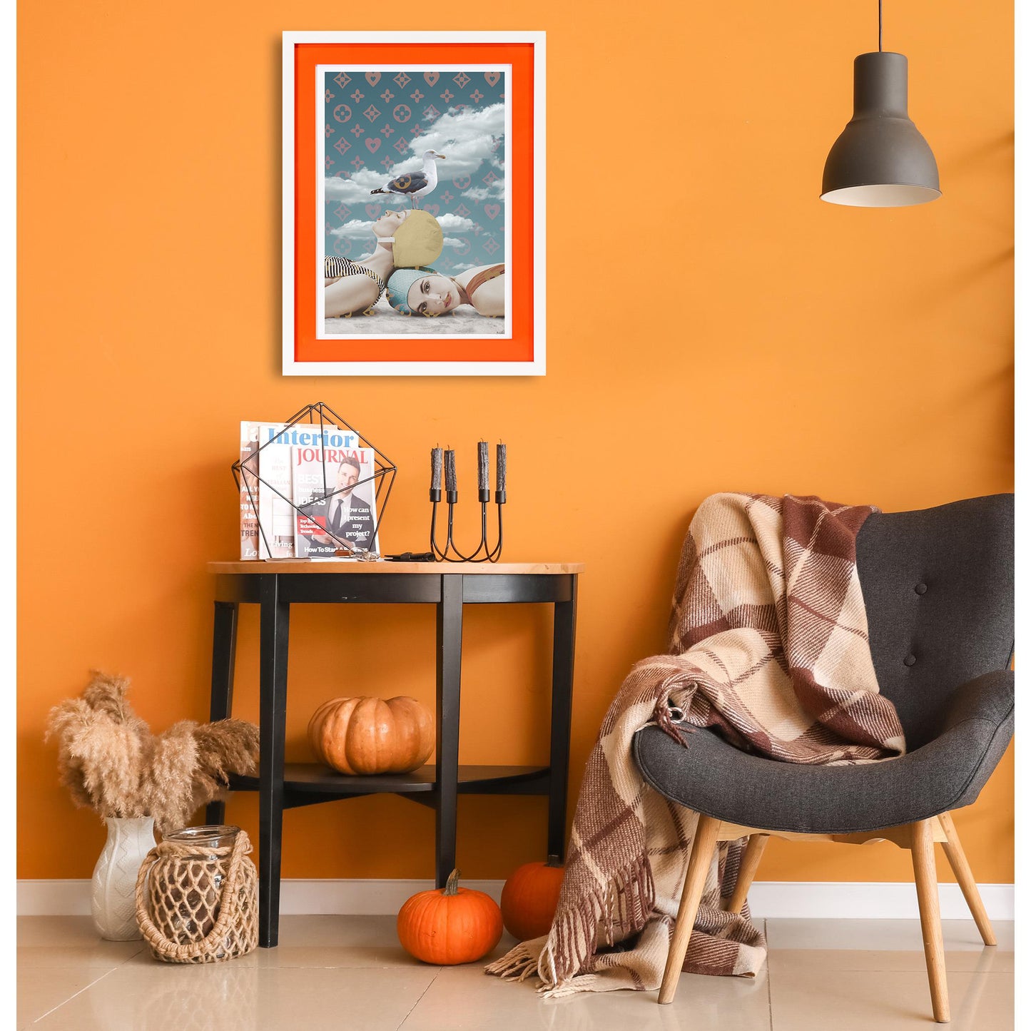 Rahmenbild mit Acrylpassepartout - Luxury