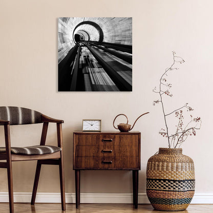 Aluminiumbild - Tunnel