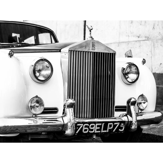 Aluminiumbild - Oldtimer Front