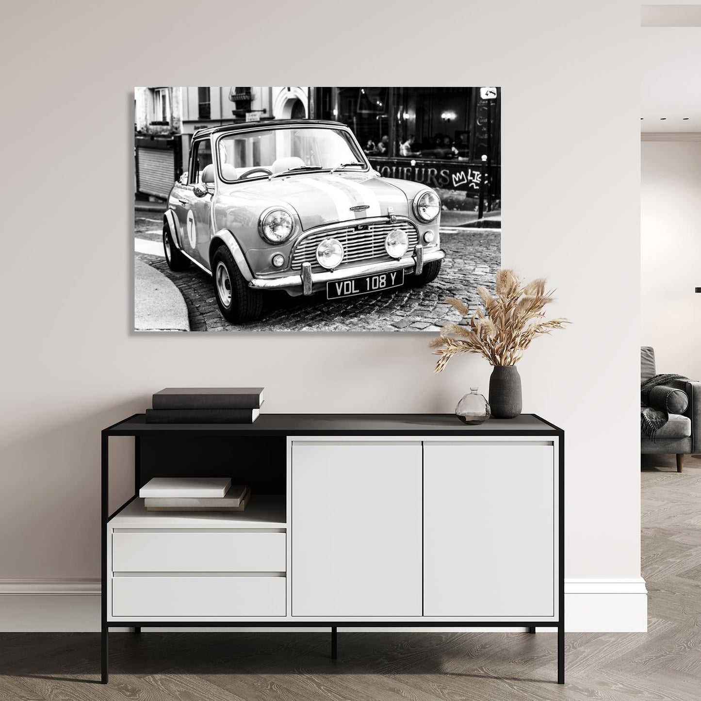 Aluminiumbild - Nummer 7 Oldtimer Wohnbeispiel