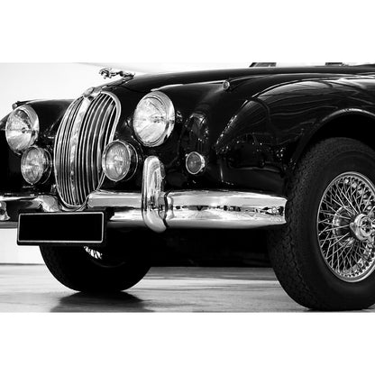 Aluminiumbild - Oldtimer Jaguar