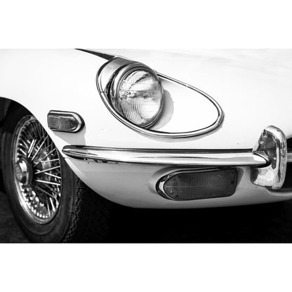 Aluminiumbild - Retro Scheinwerfer Oldtimer