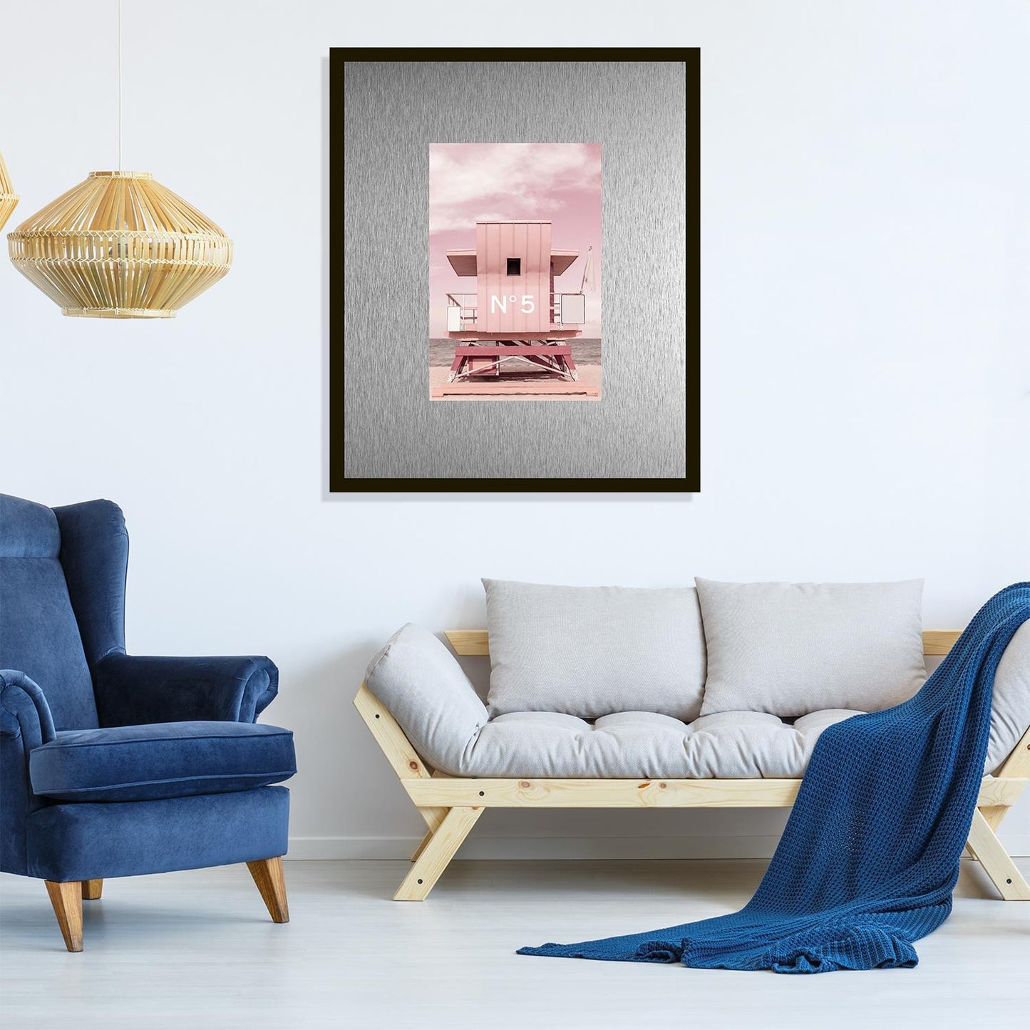 Rahmenbild mit Alupassepartout -  No. 5