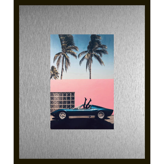 Rahmenbild mit Alupassepartout - Elegant Palms