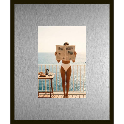 Rahmenbild mit Alupassepartout - Retro Magazine Dolce