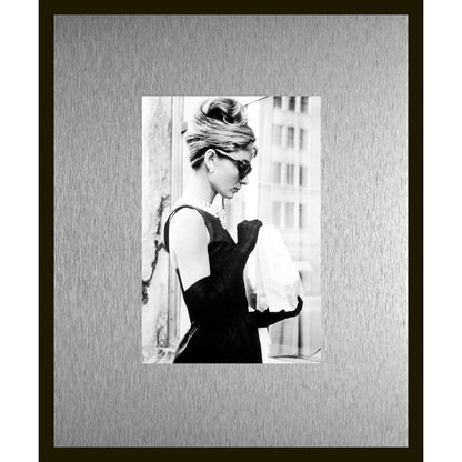 Rahmenbild mit Alupassepartout - Audrey Hepburn