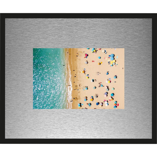 Rahmenbild mit Alupassepartout - Sunny Day Aerial View