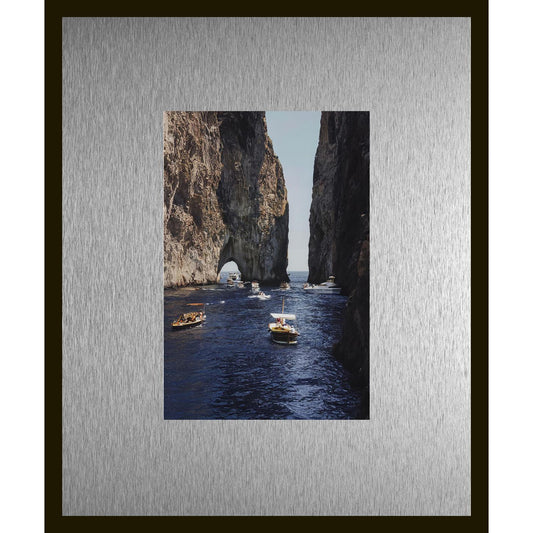 Rahmenbild mit Alupassepartout - Boat trip along the cliffs