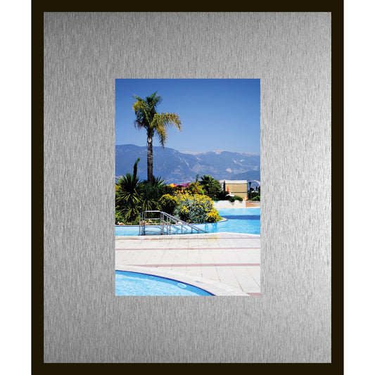 Rahmenbild mit Alupassepartout - Perfect day at the pool