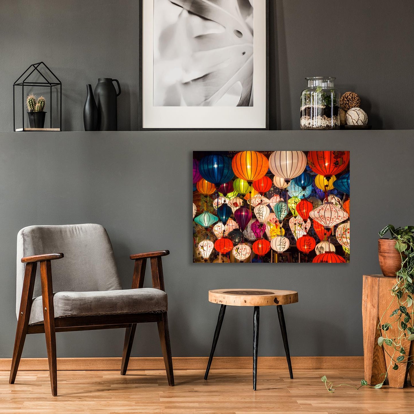 Leinwandbild - Chinesische Teller